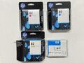 3 original HP Tinten 82 Cyan C4911A Magenta C4912A Yellow C4913A 69ml Rechnung