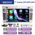 Für Opel Astra H Corsa C/D Vivaro Carplay Autoradio 2+32G Android 13 GPS DVR Kam