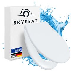 SKYSEAT WC Sitz Oval mit Absenkautomatik | Made in EU 10 Jahre Garantie | Ein...