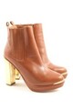MAI PIU SENZA Booties Damen Gr. DE 39 goldfarben-cognac Casual-Look