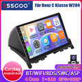 9" Autoradio Carplay Für Mercedes Benz C-Klasse 2+64G GPS Navi BT Android13 Kam+