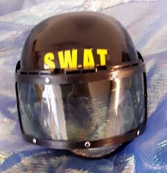 SWAT Helm mit Visier Spielzeughelm S.W.A.T. Fasching Karneval 2. Wahl 129135113