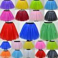 Neu Tütü Tutu Ballettrock Tüllrock 3-5 Lagen Petticoat Ballettkleid Rock Ballett