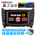 Autoradio Android 13 2+64G CarPlay DAB+ KAM Für Mercedes Benz C/CLC W203  209