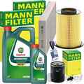 MANN INSPEKTIONSPAKET+CASTROL 5W30 ÖL passend für 1.8 TDCI FORD FOCUS 2 AB BJ 07