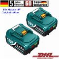 2x 18V 6,0AH Akku Für Makita Ersatzakku BL1860 Li-ion mit LED BL1860 BL1850