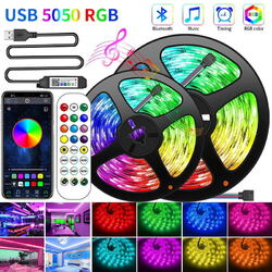 USB LED Stripe RGB Leiste Streifen 5050 SMD Band Leuchte Leuchte Lichterkette