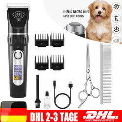 USB Tierhaarschneider Profi Schermaschine Leise Akku Rasier Trimmer Hunde Katze