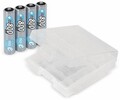 ANSMANN NiMH-Micro-Akku maxE, 800 mAh, 4 Stück, mit Batterienbox