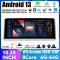 10,25" Android 13 Autoradio GPS Navi CarPlay DAB For BMW F30 F31 F34 F32 F33 F36