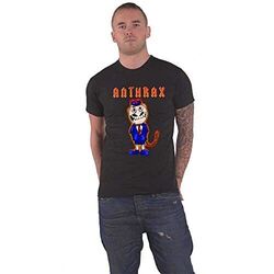 Anthrax Herren TNT kurzärmeliges T-Shirt, schwarz, groß