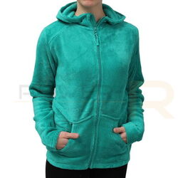 Damen Fleece Jacke Sweatjacke Teddy Fleecejacke Kapuzenjacke in Gr. S M L 