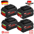 4X Original 8,0Ah Akku für Bosch 18V Professional GBA GSR BAT618 BAT619 6Ah Akku