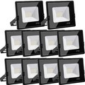 10x 10w LED Fluter Flutlicht Strahler Scheinwerfer Außenleuchte Gartenlampe Neu