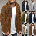 Herren Sweatjacke Winter Warme Fleece Kapuzenpullover Swaetshirt Mantel Hoodie