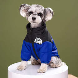 The Dog Fans Face Windproof Warm Dog Puffer Jacket Winter Coat Large Dogs Style