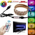 5m RGB LED Backlight Streifen TV Hintergrund-Beleuchtung USB Lichtstripe PC-Band