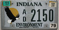 Indiana USA Nummernschild Kennzeichen Schild license plate   Vogel Motiv [2150]