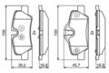 BOSCH Bremsbelagsatz, Scheibenbremse Hinterachse für MINI