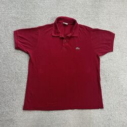 LACOSTE Herren Poloshirt Polohemd Gr. L Kurzarm Logo Classic Polo Shirt 4605 Rot