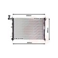 1x Kühler, Motorkühlung VAN WEZEL 82002180 passend für HYUNDAI