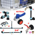 IBC Adapter Verbindungsset für 2-3 Tanks Nebeneinander Schwanenhals Auslauf Satz