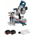 Bosch Akku-Kapp- und Gehrungssäge BITURBO GCM 18V-216, incl. 2x Akku ProCORE 8