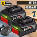 4x 8,0Ah Akku für Bosch 18V Professional BAT618 BAT609 BAT620 GBA GSR GSB 6,0Ah