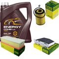 MANN-FILTER Inspektionspaket 5L MANNOL Energy Combi LL 5W-30 für VW Caddy IV