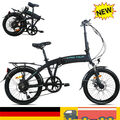 20 Zoll Elektrofahrrad Klapprad E-Bike 250W 9.6Ah klappfahrrad Citybike 25km/h