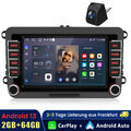 7"Carplay Android13 2+64G Autoradio GPS SWC DAB Für 2DIN VW GOLF 5 6 Passat Polo