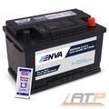 ENVA AUTOBATTERIE STARTERBATTERIE 75Ah 660A 12V inkl. 1x 10g LM Batterie-Polfett