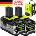 2X 12,0Ah Für Ryobi Original Akku 18V Lithium ONE Plus RB18L50 P108 /Ladegerät