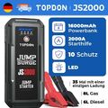 🔥Topdon JS2000 12V Auto KFZ Starthilfe Jump Starter Ladegerät Booster Powerbank