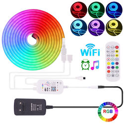 12V 3535 Neon LED Strip Streifen RGB WIFI Flex Leiste Band Lichtschlauch Außen