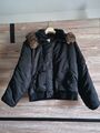 Fliegerjacke Unisex, mit Kapuze u Webpelzkragen, Größe M