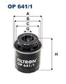 FILTRON Ölfilter OP 641/1 Anschraubfilter für VW AUDI SEAT SKODA 62mm 3/4-16 Van