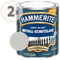 Hammerite Metall Schutzlack Hammerschlag Effekt silbergrau Sparpaket 2 x 750ml