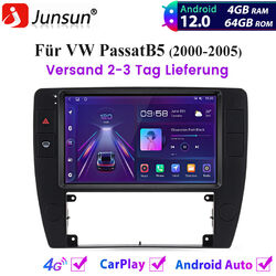 4+64G Carplay Für VW Passat B5 2000-2005 Android12 Autoradio GPS NAVI 4G BT DAB+