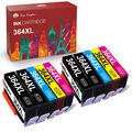 Drucker patronen für 364XL Multipack HP Photosmart 5510 5520 6510 6520 7520 SET.