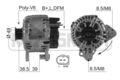 ERA Lichtmaschine Generator Lima 210544A für VW GOLF 5 1K1 PLUS 5M1 521 PASSAT 3