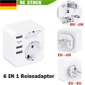 Reiseadapter DE auf USA UK GB England 3pin Steckdose Reisestecker Adapter Strom