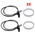 2x ABS-SENSOR + 2x ABS-RING HINTEN FÜR BMW 1-ER E81 E87 3-ER E90 E91 E92