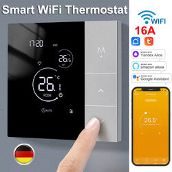 Smart LCD Wifi Digital Thermostat Touchscreen Raumthermostat Fußbodenheizung 16A