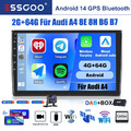 4+64G Für Audi A4 8E 8H B6 B7 2000-2009 DAB+ Autoradio GPS CarPlay Android13 KAM