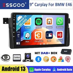 DAB+ 32GB Für BMW BMW E46 1999-2005 Autoradio Android 13 GPS Carplay Navi RDS BT