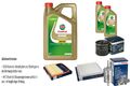 BOSCH Inspektionspaket 7 L Castrol EDGE 5W-30 LL für Skoda Fabia III 1.0 VW