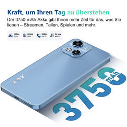 Smartphone Android 14 2SIM Handy Ohne Vertrage 12GB+128GB Octa Core 4G 24MP 6.5"