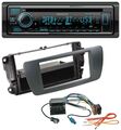 Kenwood MP3 Bluetooth DAB USB CD Autoradio für Seat Ibiza ab 08 azabacheschwarz