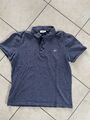 Lacoste Slim Fit Poloshirt, Kurzarm, Blau, Gr. M